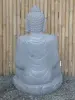  Product image 6 of the product “Seated Buddha made of Riverstone in Abhaya Position - gesture of fearlessness, H. 83cm. ”